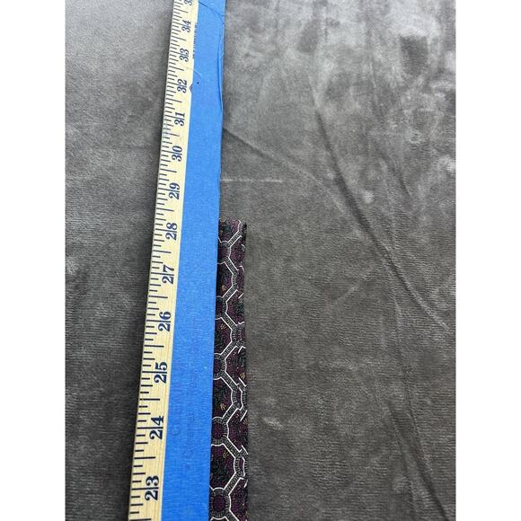 Vintage Countess Mara Geometric Medallion Pattern Usa‎ Silk Necktie Octagon - Picture 2 of 4